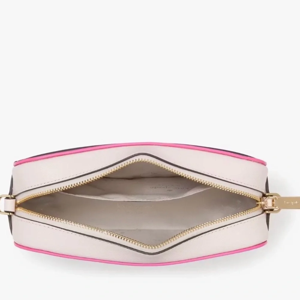 Kate Spade NEW Pink Crossbody Mini Camera Bag with Guitar Strap - Picture 6 of 16
